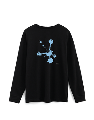 Reaction / Black Long Sleeve / Blue Art