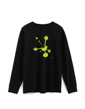 Reaction / Black Long Sleeve / Green Art